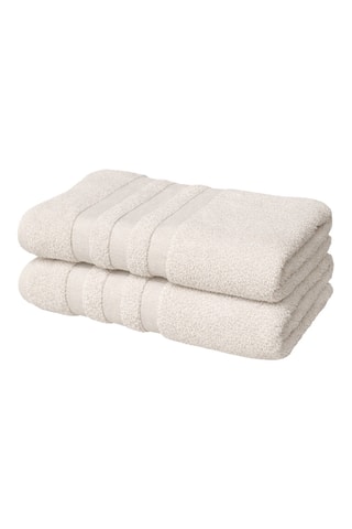 2 toallas de ducha - Beige claro - 70 x 140 cm