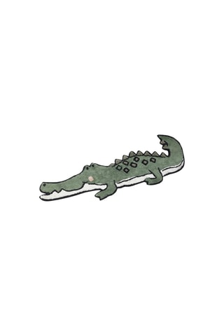 Alfombra tejida Jungle Croco - Salvia - 46 x 30 x 30 cm