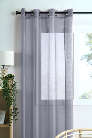 Visillo de fibras de bambú Linwood - Gris - 140 x 260 cm