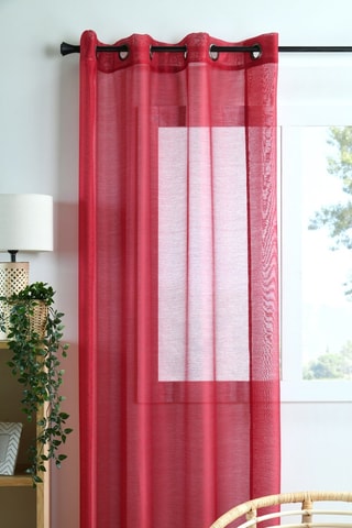 Visillo de fibras de bambú Linwood - Rojo - 140 x 260 cm