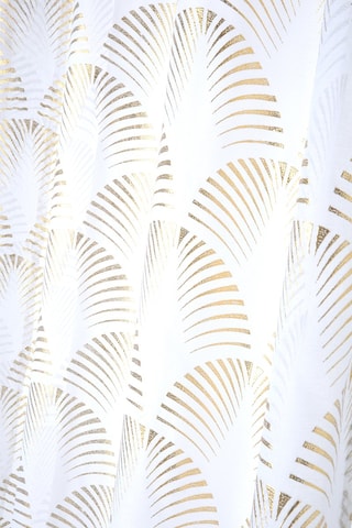 Visillo Maldives - Blanco y dorado - 140 x 260 cm