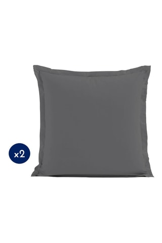 Juego de sábanas de algodón 57 hilos/cm² - Gris
