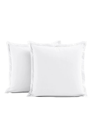 Juego de sábanas de algodón 57 hilos/cm² - Blanco