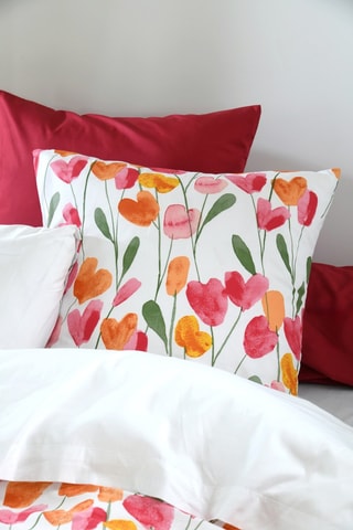 Funda nórdica de fibras de bambú Tulipa - blanco