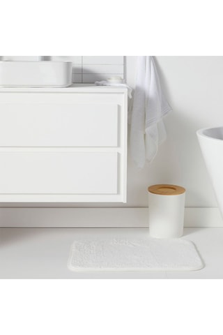 Conjunto de accesorios de baño de bambú - 6 piezas