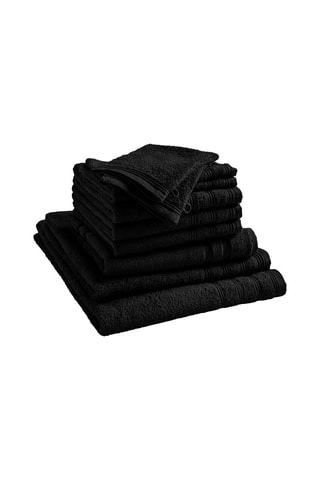 Juego de baño - 10 piezas - Negro