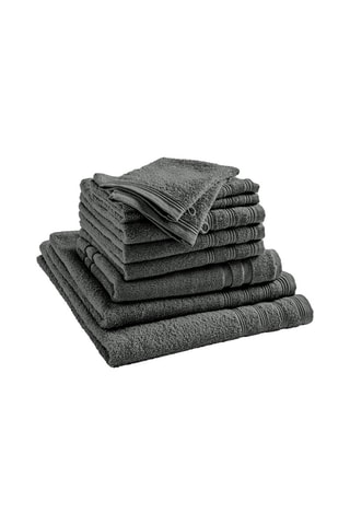 Juego de baño - 10 piezas - Gris