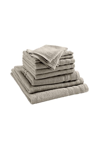 Juego de baño - 10 piezas - Beige
