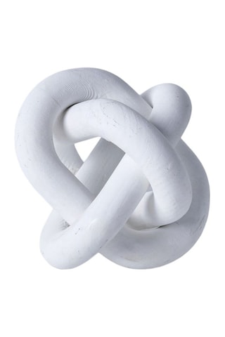 Adorno para colocar de madera - 15 x 15 x 15 - Blanco