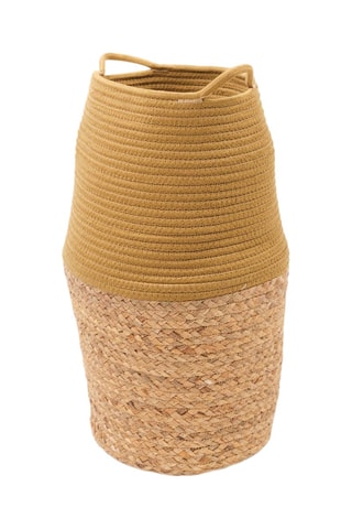 Cesta Factory - 30 cm - Amarillo y beige