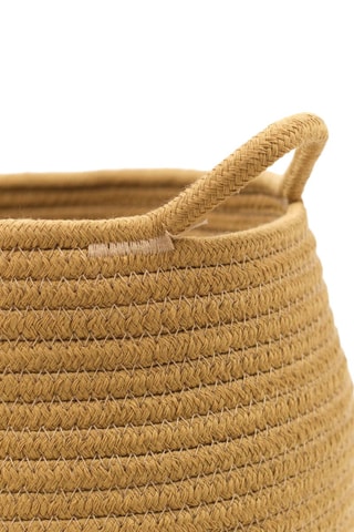 Cesta Factory - 30 cm - Amarillo y beige