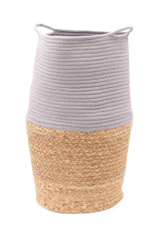 Cesta Factory - 30 cm - Gris y beige