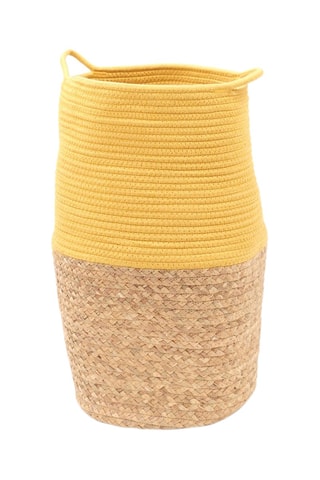 Cesta Factory - 30 cm - Amarillo y beige