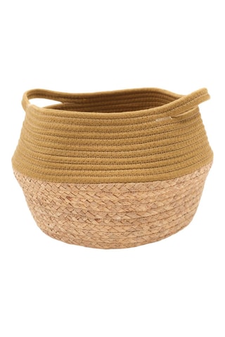 Cesta Factory - 27 cm - Amarillo y beige