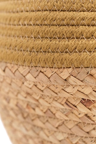 Cesta Factory - 27 cm - Amarillo y beige