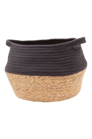 Cesta Factory - 27 cm - Negro y beige