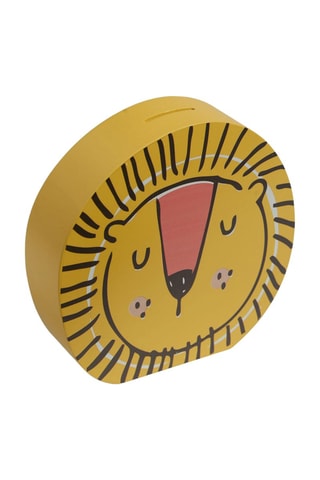 Hucha «Le Roi de la jungle» - 18 x 5 cm - Amarillo