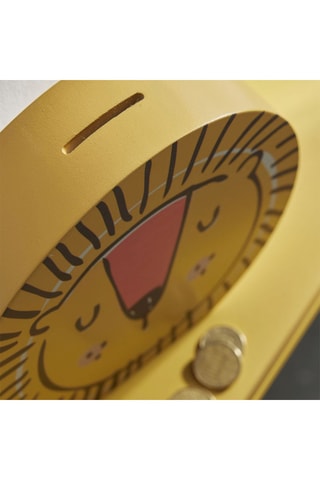 Hucha «Le Roi de la jungle» - 18 x 5 cm - Amarillo