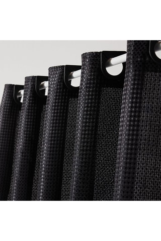 Cortina de ducha - Negro - 180 x 200 cm