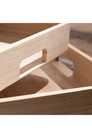 2 bandejas de madera Indies 35 x 45 cm y 35 x 25 cm - Natural