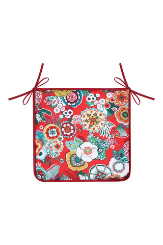 Cojín de silla Gipsy - Rojo - 38 x 38 cm