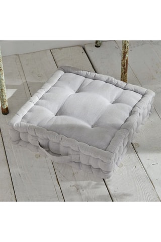 Cojín de suelo Constance - Gris - 40 x 40 x 10 cm