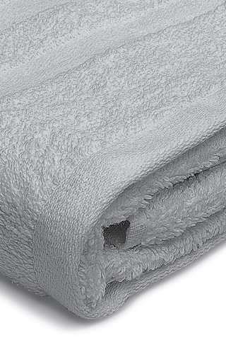 3 toallas de mano - Gris claro - 50 x 100 cm
