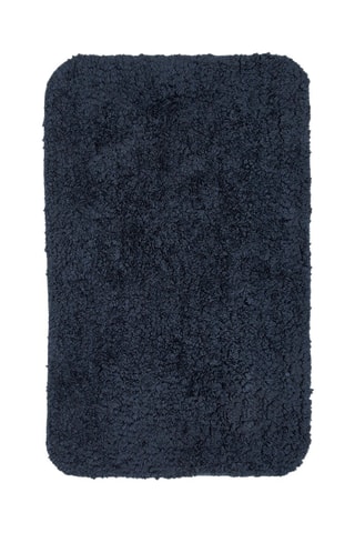Alfombra de baño Essential Azul marino - 80 x 50 cm
