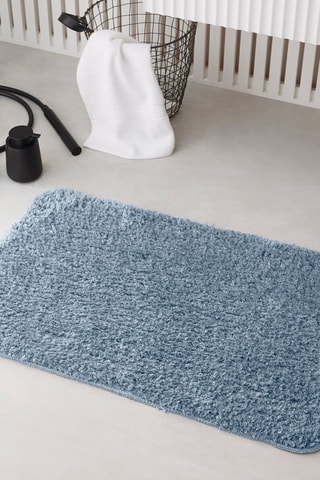 Alfombra de baño Cocoon Azul ­- 50 x 80 cm