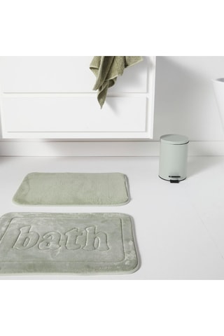 Alfombra de baño - Verde claro - 40 x 60 cm