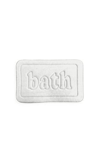 Alfombra de baño - Blanco - 40 x 60 cm