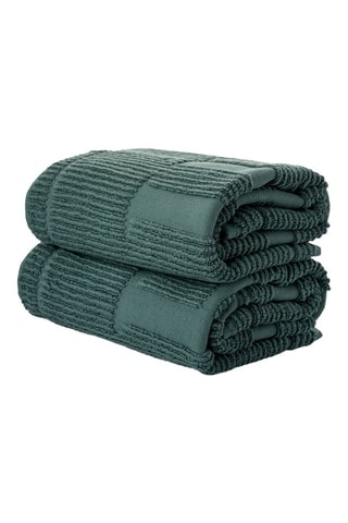 2 alfombras de baño - Verde - 50 x 80 cm