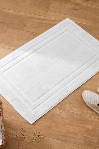 Alfombra de baño - Blanco - 50 x 80 cm