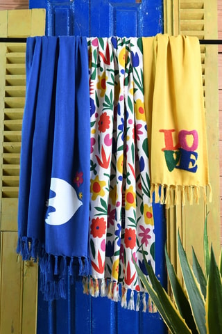 Fouta de playa - Multicolor - 90 x 180 cm