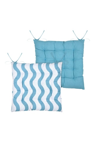 Cojín de silla - Azul ­- 38 x 38 cm