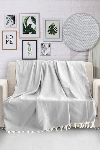 Colcha de sofá - Gris - 170 x 230 cm