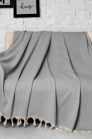 Colcha de sofá - Gris - 170 x 300 cm
