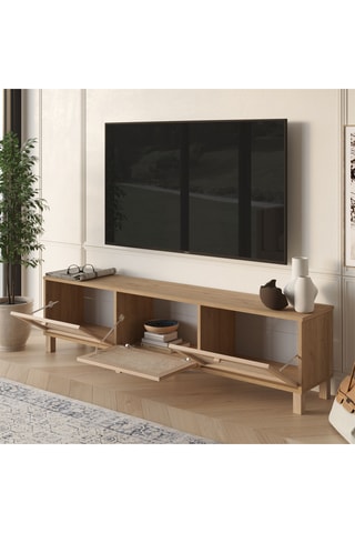 Meuble TV 3 portes - 180 x 32 x 45,6 cm