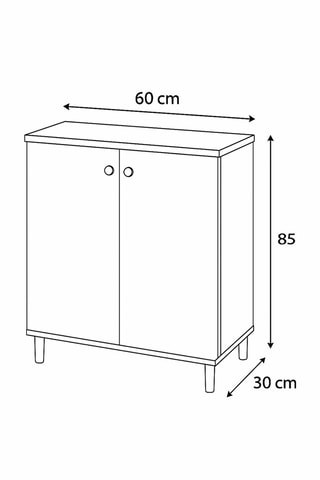 Buffet 2 portes - 85 x 60 x 30 cm
