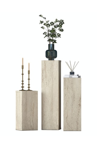 3 tables d'appoint - 20 x 80 x 18, 20 x 60 x 18 et 20 x 45 x 18 cm
