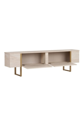 Meuble TV 2 portes - 180 x 30 x 29,5 cm