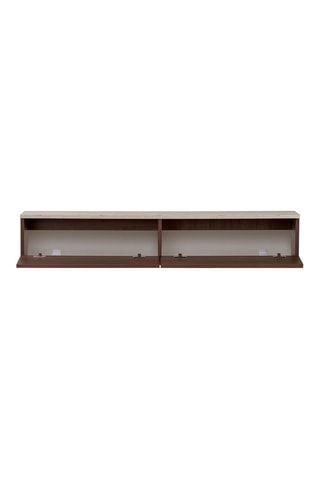 Meuble TV 2 tiroirs - 140 x 25 x 25 cm