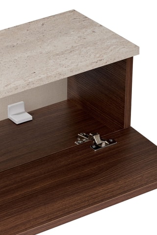 Meuble TV 2 tiroirs - 140 x 25 x 25 cm
