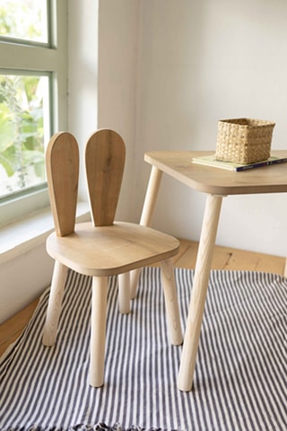 Table et 2 chaises Bunny - 50 x 60 x 45 / 30 x 30 x 25 cm