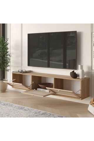 Meuble TV 3 abattants - 180 x 36 x 32 cm