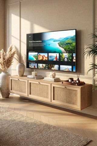 Meuble TV 3 abattants - 180 x 36 x 32 cm