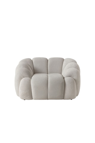 Fauteuil - Gris clair - En tissu texturé