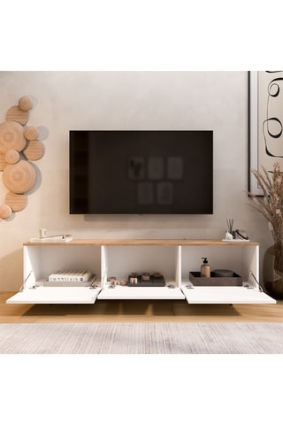 Meuble TV 3 portes - 180 x 32 x 45,6 cm