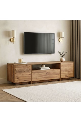 Meuble TV 2 portes - 180 x 46 x 35 cm