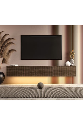 Meuble TV 3 portes - 180 x 31,4 x 28,6 cm